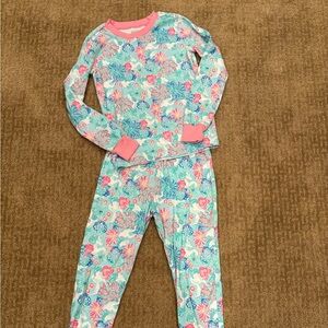 Pottery Barn Kids x Lilly Pulitzer Size 8 Unicorn Pajamas